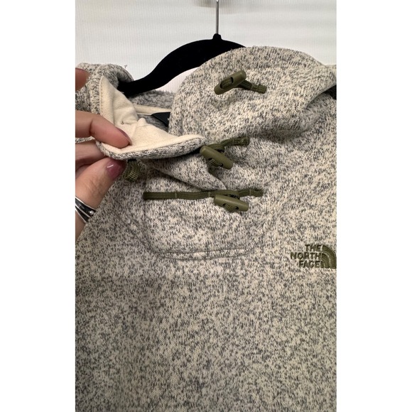 The North Face Women's Fleece Pullover Hoodie Toggle Neck Gray L - Picture 4 of 12